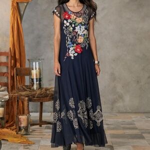 Johnny Was Hallie Mesh Dress-Sundance